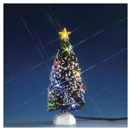 Multi Light Evergreen Tree Medium (4,5V) beleuchteter Baum mehrfarbig Lemax 18 cm - 74266 1