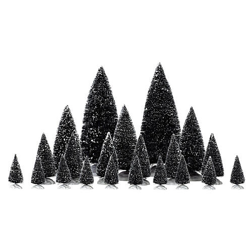 Assorted Pine Trees Set 21 schneebedeckte Bäume Lemax 23x9x9 cm - 4768 1