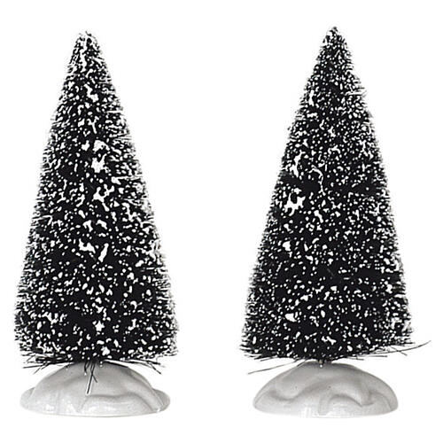 Bristle Tree Small Set 2-teilig schneebedeckte Bäume Lemax 10x8x4 cm - 14004 2