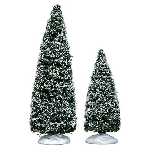 Snowy Juniper Tree Medium & Small set 2 pezzi Lemax 15 cm - 34665 1