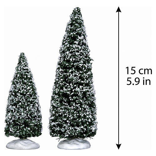 Snowy Juniper Tree Medium & Small set 2 pezzi Lemax 15 cm - 34665 2