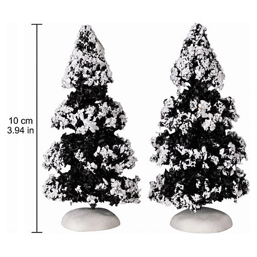 Evergreen Tree 2 Small Lemax 2er-Set schneebedeckte Bäume 10x10x5 cm - 44234 2