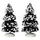 Evergreen Tree 2 Small Lemax 2er-Set schneebedeckte Bäume 10x10x5 cm - 44234 s1