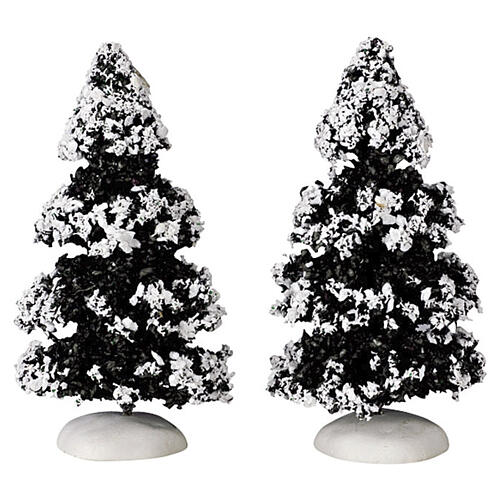 Evergreen Tree set 2 pezzi Small albero Lemax 10x10x5 cm - 44234 1