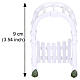 Plastic Arbor & Picket Fences mit Dekorationen 20-teiliges Set Lemax 9 cm - 4233 s2