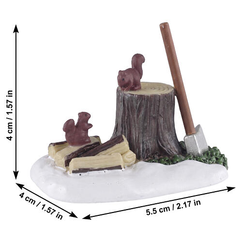 Axe And Logs accessorio Lemax 4x5x4 cm - 4730 2