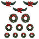 Garland And Wreaths 12-teiliges Set Lemax Zubehör 2x23x1 cm – 4802 s1