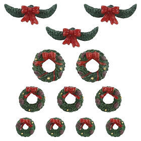 Garland And Wreaths - Guirnaldas y coronas navideñas (12 piezas) Lemax 2x23x1 cm - 4802