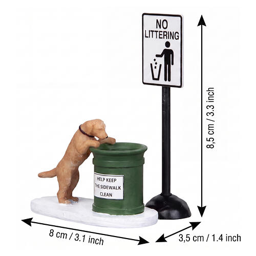 No Littering set 2 pezzi accessorio Lemax Harvest Crossing 8x8x3 cm - 14364 2
