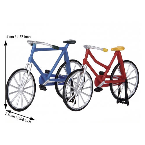 Bicycle 2-teiliges Set (self-stand) Lemax Zubehör 4x13x2 cm - 14377 2