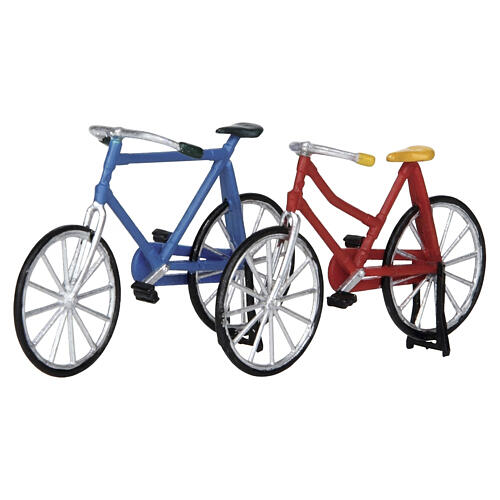 Bicycle set (2 pieces, self-standing) Lemax accessory 4x13x2 cm - 14377 1