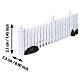 Plastic Picket Fence 7-teiliges Set Lemax Zubehör 4x41x2 cm - 14388 s2