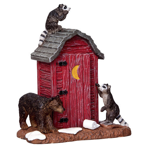 Outhouse Marauders accessory by Lemax, Vail Village, 3.3x2.8x1.8 in - 24492 1