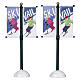 Street Pole Banner 2-teiliges Set Zubehör Lemax Vail Village 10x4x2 cm - 24496 s1