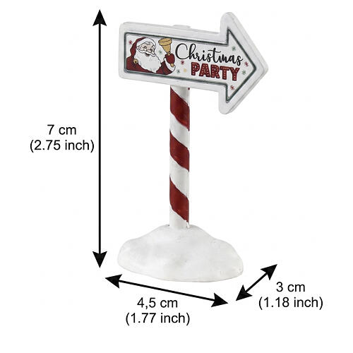 Christmas Party Sign Lemax Zubehör 7x4x3 cm – 34093 2