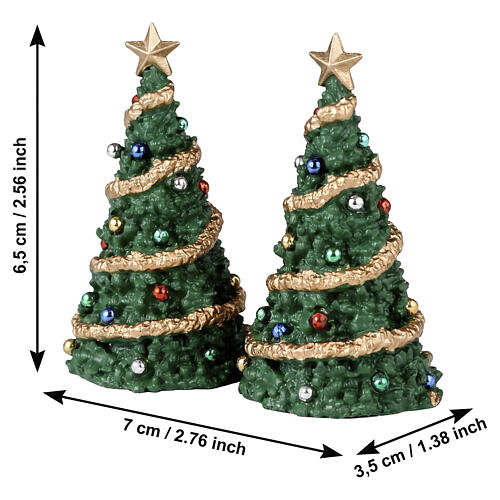 Classic Christmas Tree 2er-Set Zubehör Lemax 6 cm - 34100 2