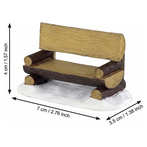 Log Bench Lemax Zubehör 4x7x3 cm - 34617 2