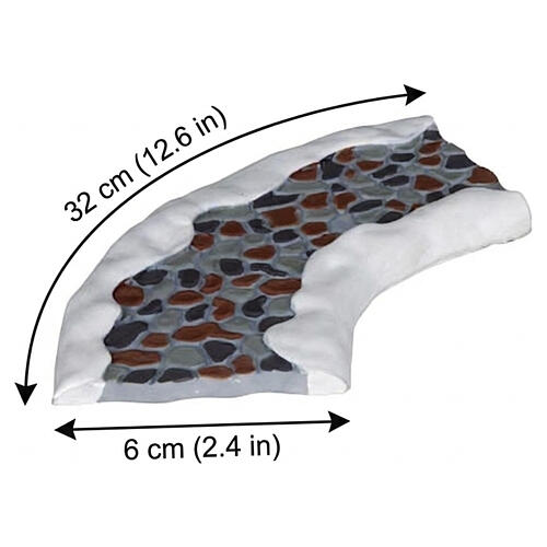 Stone Road - Curved 2-teiliges Straßen-Set Lemax 1x32x6 cm - 34663 2