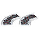 Stone Road - Curved set 2 pezzi accessorio Lemax 1x32x6 cm - 34663 s1