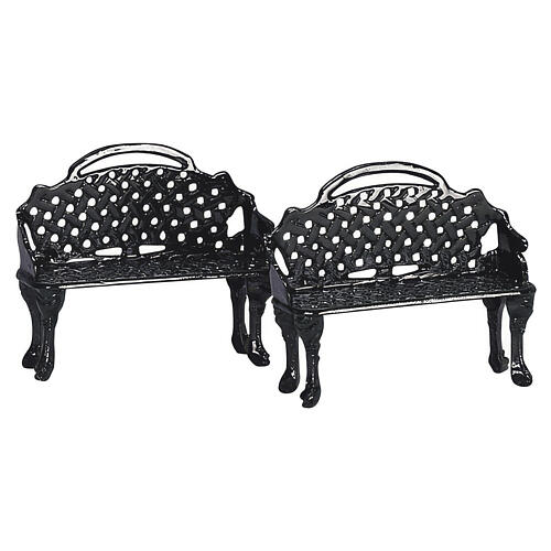 Patio Bench Zubehör Lemax Set, 2-teilig 3,5 x 9 x 3,5 cm - 34897 1