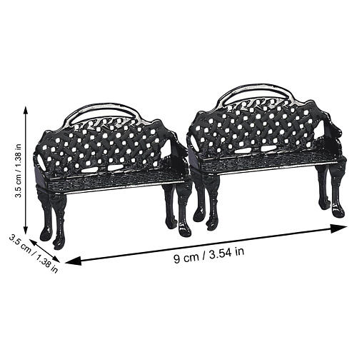 Patio Bench Zubehör Lemax Set, 2-teilig 3,5 x 9 x 3,5 cm - 34897 2