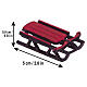 Sled Set 4-piece accessory by Lemax, Vail Village, 2.0x3.9x0.4 in - 34948 s2