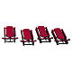 Sled set 4 pieces accessory Lemax Vail Village 5x10x1 cm - 34948 s1