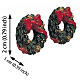 Wreaths With Red Bow set 12 pezzi accessorio Lemax 1x17x2 cm - 34957 s2