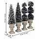 Cone-shaped & Sculpted Topiaries set 4 pezzi accessorio Lemax h 7 cm - 34965 s2