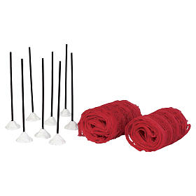 Ski Racing Net set 10 pezzi accessorio Lemax Vail Village 9 x 100 x 5 cm - 44788