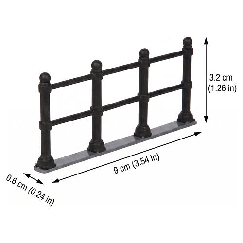 Canal Fence 4-teiliges Set Zubehör Lemax Caddington Village 3x36x1 cm - 44789 2