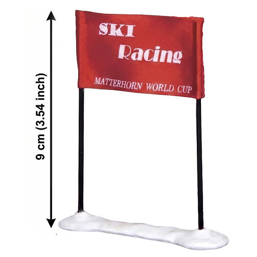 Ski Racing Flag 3-teiliges Set Skirennflaggen Lemax Vail Village 9x20x1 cm - 44805 2