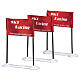 Ski Racing Flag 3-teiliges Set Skirennflaggen Lemax Vail Village 9x20x1 cm - 44805 s1