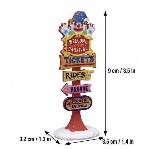 Carnival Welcome Sign accessorio Lemax Carnival 9x3x3 cm - 54465 2