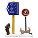 Cross Country Ski Sign set 2 pezzi accessorio Lemax Vail Village 8 cm - 54468 s1
