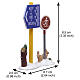 Cross Country Ski Sign set 2 pezzi accessorio Lemax Vail Village 8 cm - 54468 s2