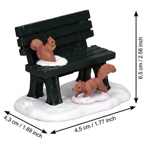 Park Bench In Winter accessorio Lemax Caddington Village 4x7x4 cm - 54938 2