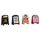 Village Signs set 4 pièces accessoire Lemax 3x9x1 cm - 64071 s1