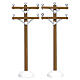 Telephone Poles set 2 pièces poteaux téléphoniques Lemax 10x8x2 cm - 64461 s1