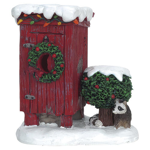 Christmas Outhouse caseta de jardim de Natal Lemax Plymouth Corners 7x6x5 cm - 64481 1