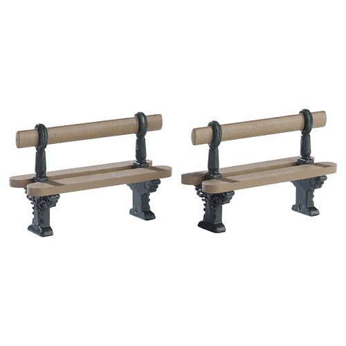 Double Seated Bench 2-teiliges Set Zubehör Lemax 4x5x2 cm - 74235 1
