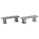 Plaza Bench 2-teiliges Set Zubehör Lemax 2x6x2 cm - 74236 s1
