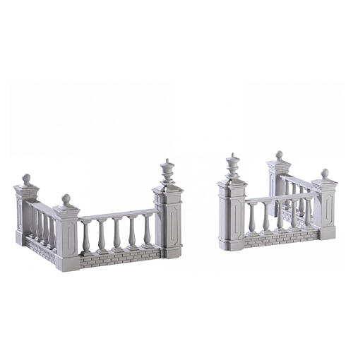 Plaza Fence 4-teiliges Set Zubehör Lemax 8x36x2 cm - 74237 1