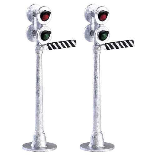 Railway Signal Light Set 2-teiliges Lemax Zubehör 10x7x2 cm - 74279 1