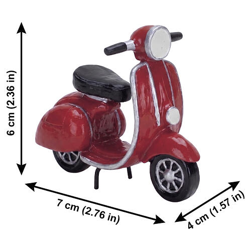 Red Moped - Motoneta roja accesorio Lemax 6x7x4 cm - 74610 2