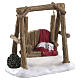 Rustic Log Swing Baumstammschaukel Lemax Vail Village 6x7x4 cm - 84363 s1