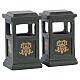 Green Trash Can set 2 pezzi accessorio Lemax 4x5x2 cm - 84386 s1