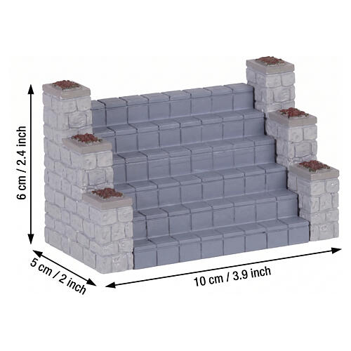 Staircase set 3 pezzi accessorio Lemax 6x10x5 cm - 84387 2