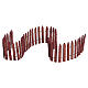 Wired Wooden Fence, barrière en bois câblée accessoire Lemax 4,2x47x0,4 cm - 84813 s1