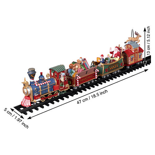 The Starlight Express animierte Szene mit Zug Lemax 12x113x65 cm - 04232 3
